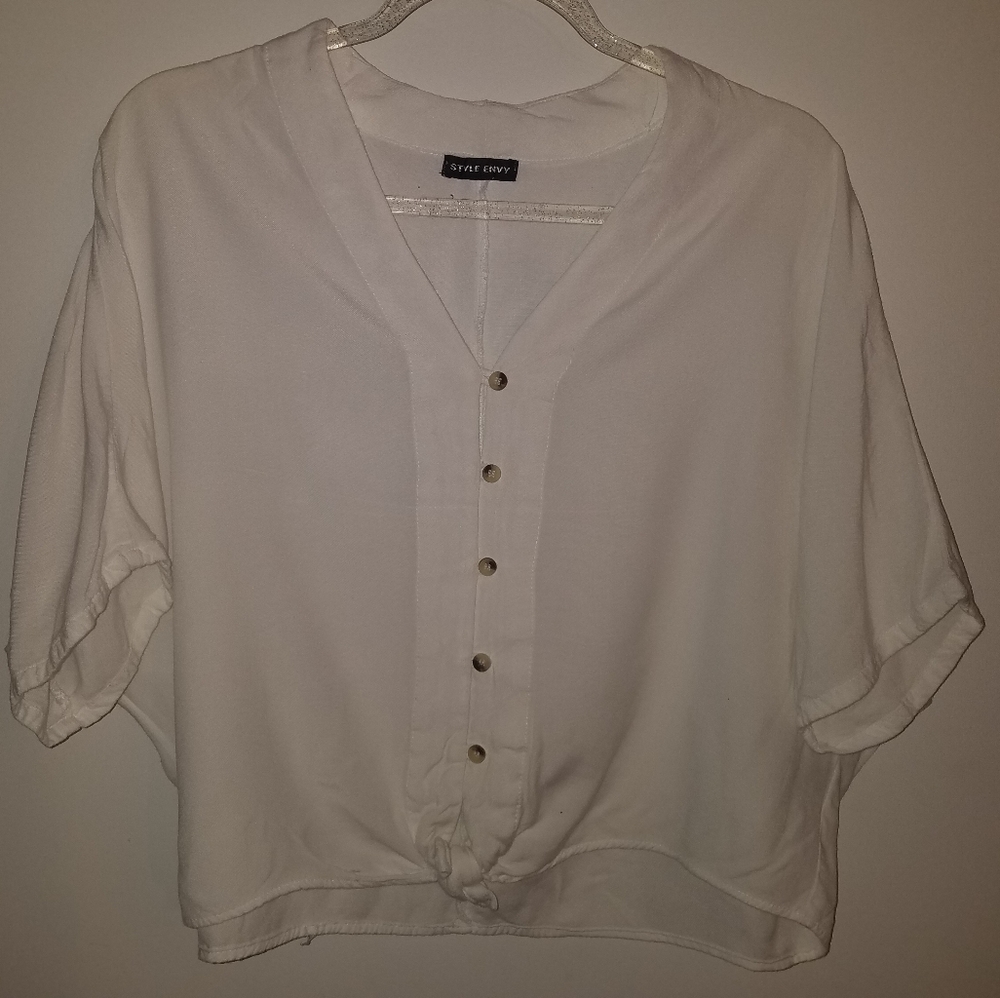 Style Envy white blouse